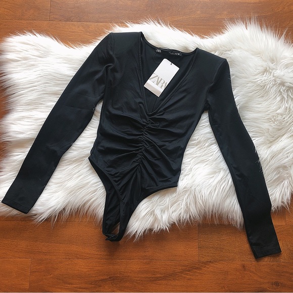 Zara Tops - 💖Zara Ruched Bodysuit💖